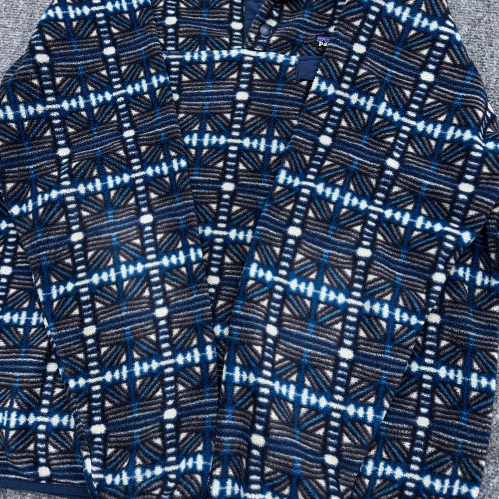 Patagonia Lightweight Synchilla Snap-T Pullover Men's L Snow Beam Dark Natural - Picture 6 of 10